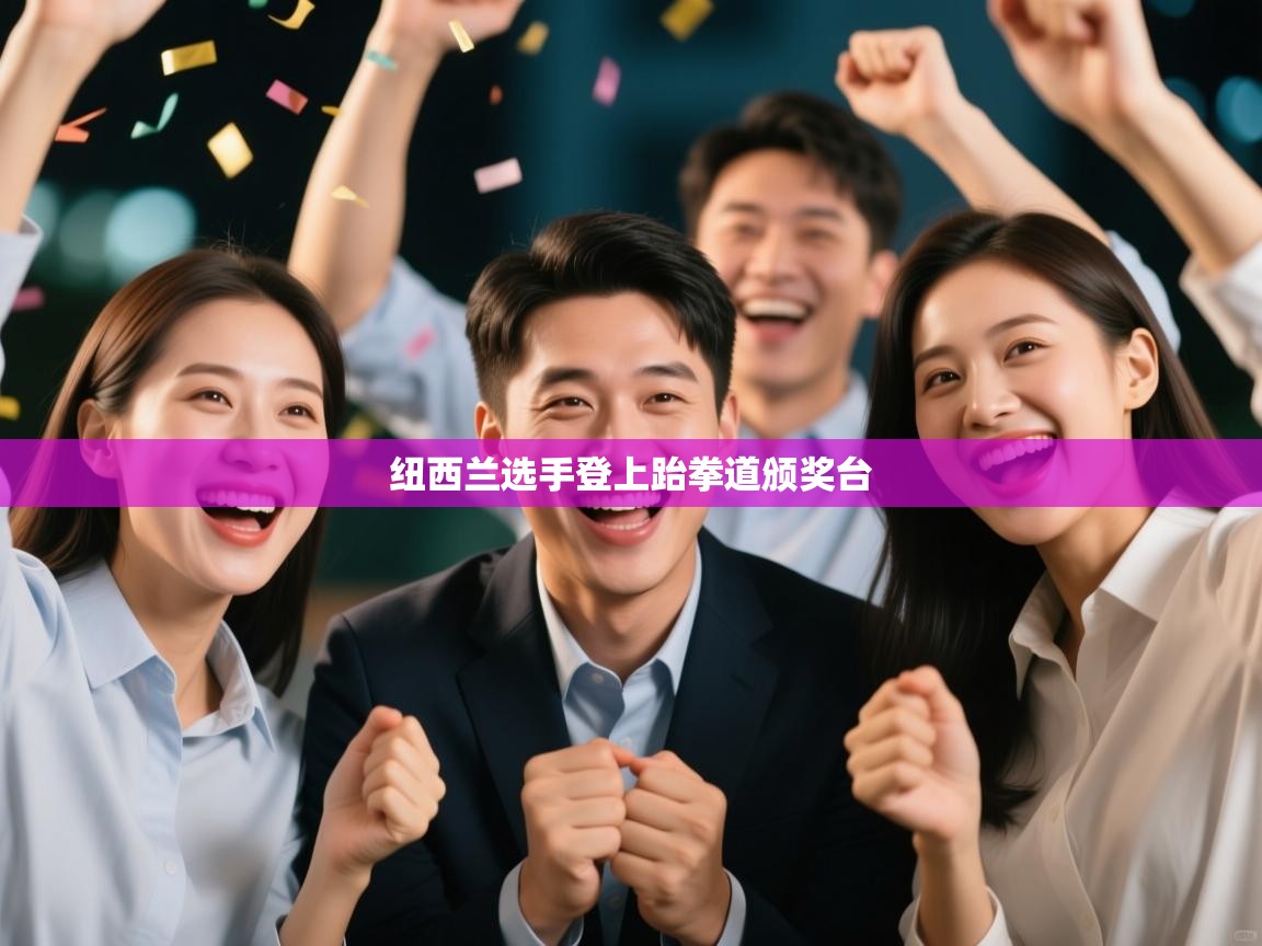 纽西兰选手登上跆拳道颁奖台  第1张